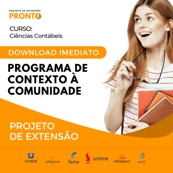 PROJETO DE EXTENSÃO I - CIÊNCIAS CONTÁBEIS - Baixar Projeto de Extensão ...