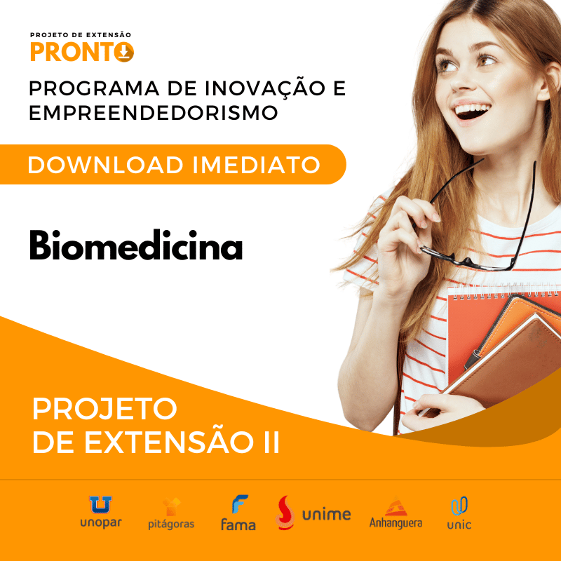 PROJETO DE EXTENSÃO II - Biomedicina projeto pronto