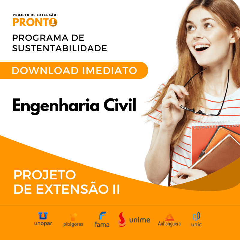 PROJETO DE EXTENSÃO II - Engenharia Civil projeto pronto