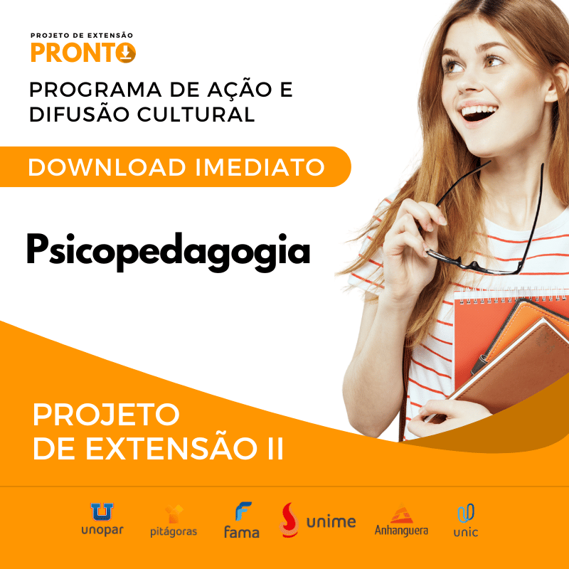 PROJETO DE EXTENSÃO II - Psicopedagogia projeto pronto